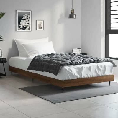 Nábytek XL 832308 Rám postele bez matrace hnědý dub kompozitní dřevo