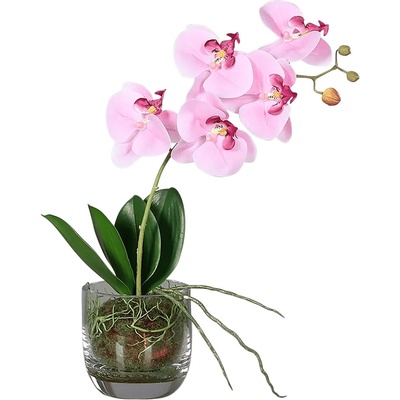 Umelá rastlina Orchidea, 42 cm, ružová, 60522-31
