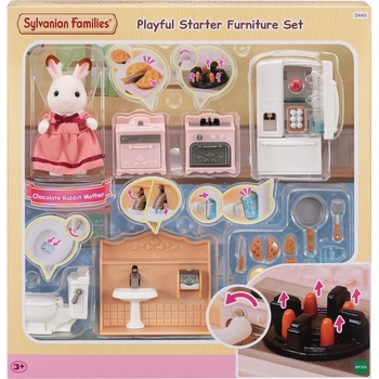 Sylvanian Families 5449 Startovací set nábytku a Chocolate králičí mamky