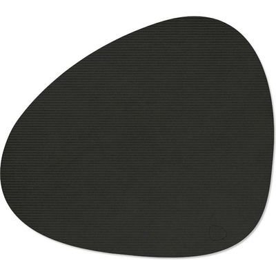 LIND Prestieranie Curve Corduroy čierny atrament koža 37x44 cm