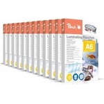 Peach laminating film A6-125 mic - 12x100 pouches - glossy - premium quality for best laminating results - compatible with devices from all brand manufacturers - PP525-0412A