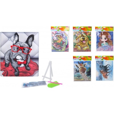 Kreativita diamond W019140 painting 21x25 cm MIX se stojánkem