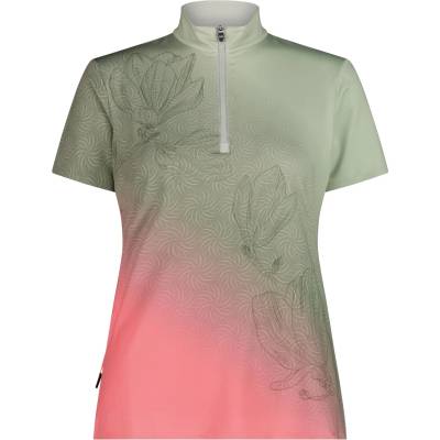 CMP Дамска фланелка с къс ръкав за колоездене CMP Women's T-Shirt Free Bike Cycling jersey - Pistacchio / Coral - размер 36 (EU) (156-2805-0112)