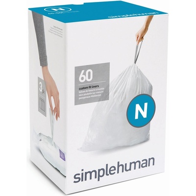 Simplehuman Sáčky 45-50 L typ N zatahovací 3 x 20ks 60 sáčků 35 µm CW0262-1