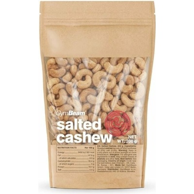 GymBeam Roasted Salted Cashews 200 g