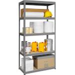 Carmen Метален стелаж STAR 180x90x45 см, до 350 кг на рафт - сив - BestPC