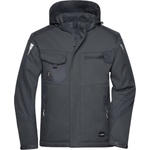 Daiber jn 824 / Работно зимно софтшел яке - черно/черно 4xl (02082480814)