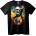 NOONEBRAND Тениска Цветен черепен арт - 2XL, Black