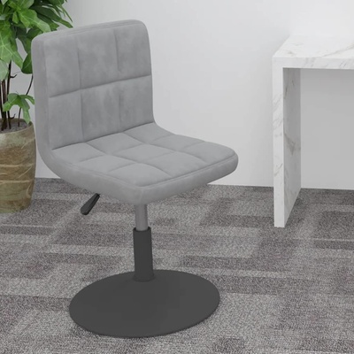 VidaXL 334252 otočná světle šedá samet