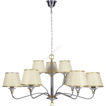 JUPITER 1410 - NESS NE 9 - Полилей на въже, кабел 9xE27/60W/230V (10701410)