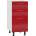 Bogdan Furniture Europe Долен шкаф 40/82-e20, с 3 чекмеджета