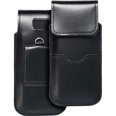 Royal - Leather Universal Flap Pocket / Black - Size M - iPhone 5 / Nokia S5610 / Lumia 230