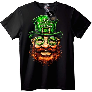 NOONEBRAND Тениска St. Patrick's Day Лепрекон - 3XL, White