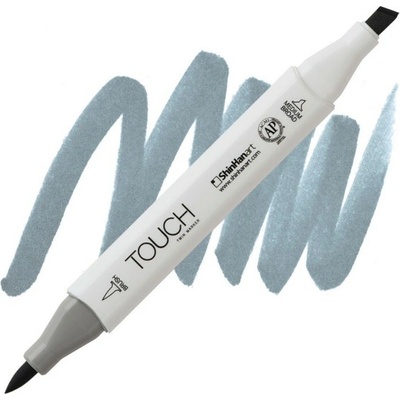 Lihová fixa TOUCH oboustranná Brush & Chisel, Blue grey 5 (BG5)