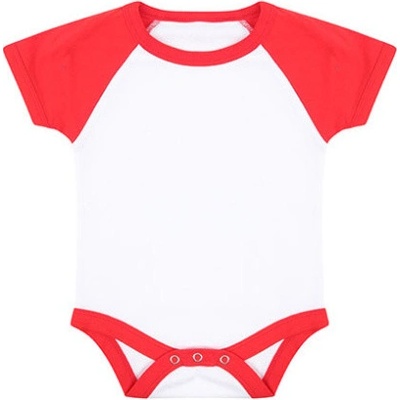 Larkwood Kojenecké body s krátkým rukávem LW White