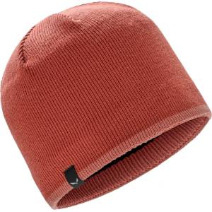 Salewa Детска зимна шапка (beanie) Salewa Kid's Merino Beanie - Etruscan Red / 6A40 - размер 55 cm (904-2409-0313)