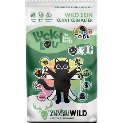 LUCKY LOU Senior Hydina a Zverinou 1,7 kg