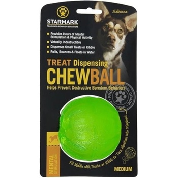Starmark Hračka guma Chew ball loptu M zelený