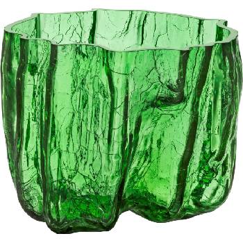 Kosta Boda Ваза Crackle кристал 17, 5 см зелена (7042216)