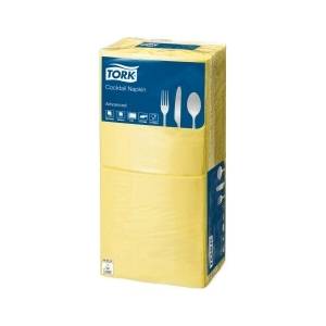 Tork Хартиени салфетки TORK двуслойни 24x24см жълти - 200 бр