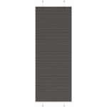 vidaXL Плисирана щора, черна, 75x200 см, ширина на плата 74, 4 см, полиестер (4015155)