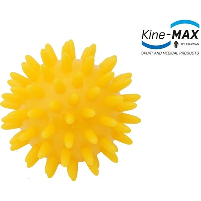 Kine-Max Pro Hedgehog masážní míček ježek žlutý 6 cm