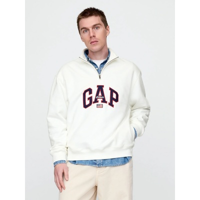 GAP Oversize mikina s logom biela