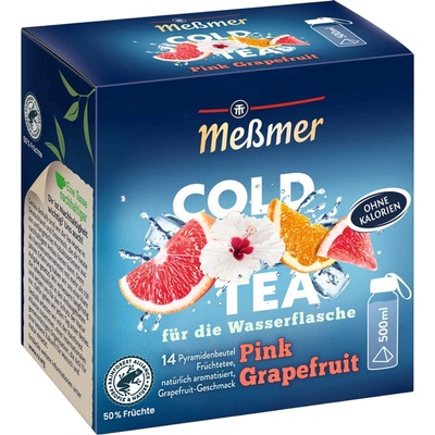 Meßmer Cold Tea ovocný sladký růžový grapefruit 14 čajových sáčků 38 g