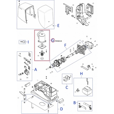 PRRB01B kit motora pre RB600
