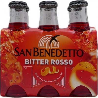 San Benedetto Bitter Rosso Nealkoholický Aperitiv 6 x 98 ml