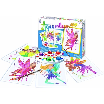 Sentosphère Комплект за оцветяване с акварелни бои Sentosphere Aquarellum Junior - Феи (3373910006729)