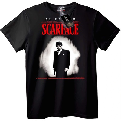 NOONEBRAND Тениска Scarface с Al Pacino - 2XL, White