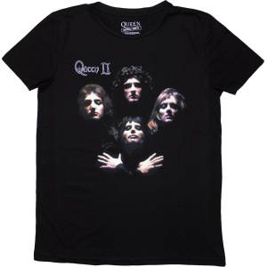 Queen Bo Rhap Classic Black S Дамски Риза (QUTS99LB01)