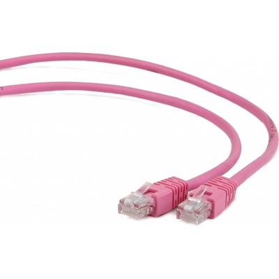 Gembird PP12-2M/RO Patch RJ45, cat. 5e, UTP, 2m, růžový