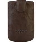 Bugatti Кожен калъф за Motorola Defy, Acer Liquid S100, BlackBerry 9800 Torch, Bold 9000, Bold 9700 и др. - Bugatti SlimCase Unique Leather Case L (кафяв)
