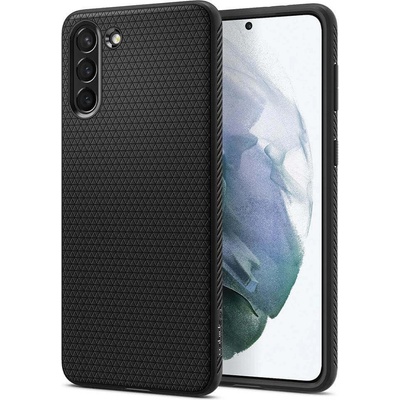 Spigen Liquid Air Case - силиконов (TPU) калъф с висока степен на защита за Samsung Galaxy S21 Plus (черен)
