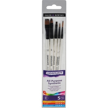 Daler-Rowney Graduate Multi-Technique Brush Synthetic Комплект четки 5 бр (212550001)