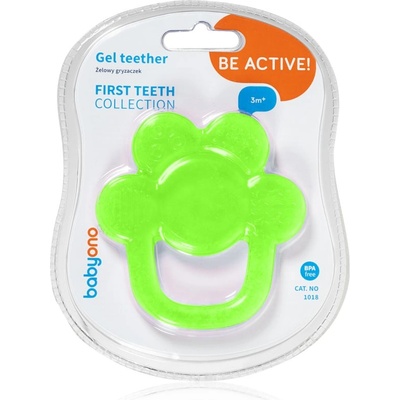 BabyOno Be Active Gel Teether гризалка Flower Green