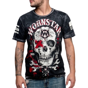 WORNSTAR Мъжка тениска WORNSTAR - Death Mechanic - Grey - WSTM-DMEC