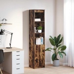 vidaXL Висока дъска опушен дъб 37, 5x35x180 см инженерно дърво (861674)