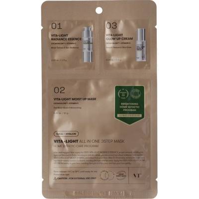 VT Cosmetics Vita-Light All In One 3 Step Mask - Изсветляваща маска за лице - 1.5г+1.5г+25г