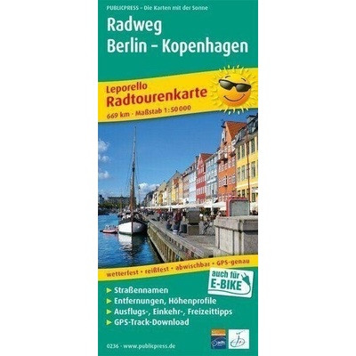 PublicPress Radwanderkarte Radweg Berlin - Kopenhagen