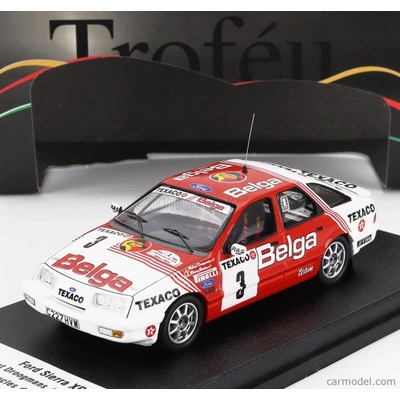 Trofeu Ford england Sierra Xr 4x4 Team Belga N 3 Boucles De Spa 1988 Robert Droogmans Ronny Joosten Červená Bílá 1:43
