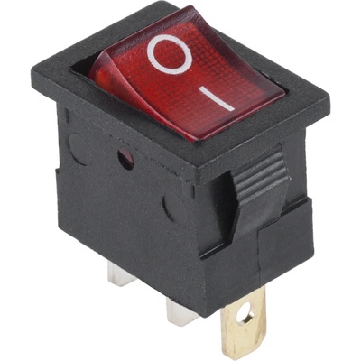XTREME Kolískový vypínač 12V mini 3pin červený PRK0020B