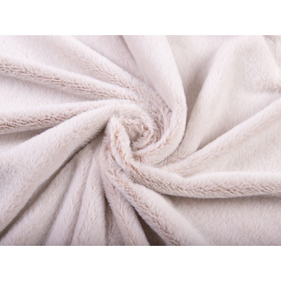 Plyš/umelá kožušina PL-003 Svetlo béžový melír - šírka 150 cm