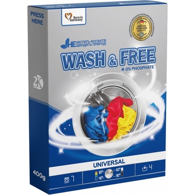 Wash&Free Univerzální prací prášek 400 g