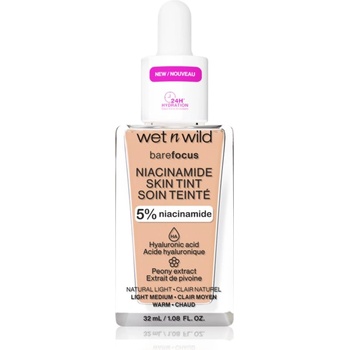 Image 1 of Wet n Wild BareFocus Niacinamide Skin Tint лек хидратиращ фон дьо тен цвят Natural Light (Cool) 32ml