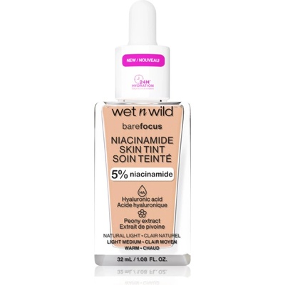 Wet n Wild BareFocus Niacinamide Skin Tint лек хидратиращ фон дьо тен цвят Natural Light (Cool) 32ml