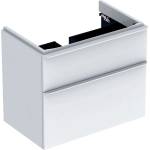 Geberit Smyle Square - Шкаф за мивка, 73x47x62 cm, 2 чекмеджета, гланцово бяло/матово бяло 500.353. 00.1 (500.353.00.1)
