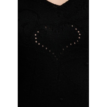 TWINSET Вълнена рокля Twinset в черно дълга със стандартна кройка 252TP3330 (252TP3330)